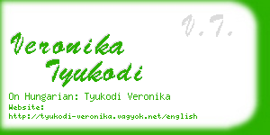 veronika tyukodi business card